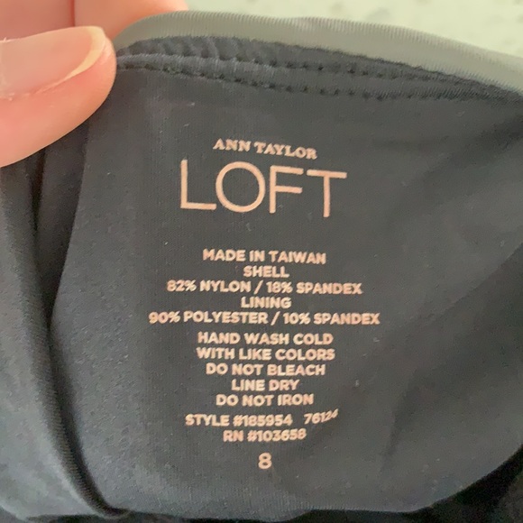 LOFT One-Shoulder One-Piece Bathing Suit Size 8 New With Tag - Picture 8 of 8